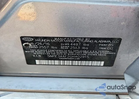 2016 Hyundai Sonata Sport from USA, damaged, VIN 5NPE34AF2GH402915